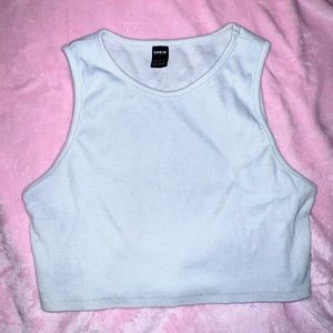 Small white crop top